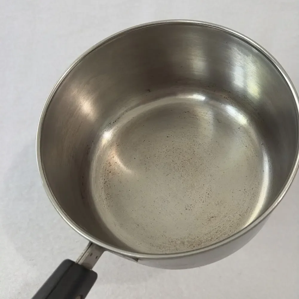 Revere Ware Vintage 1 Quart Saucepan Pot Copper Bottom with Lid Handle Damage